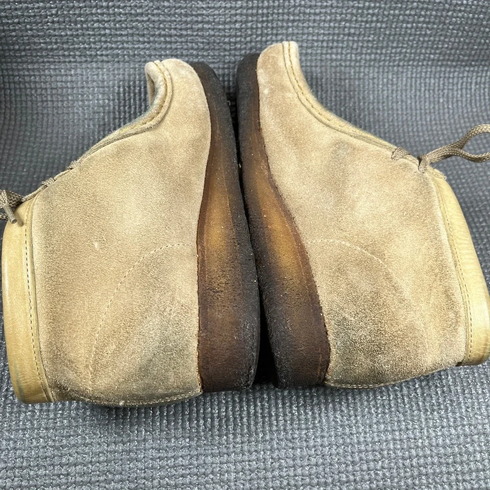 Clarks Originals Wallabee Chukka Boots Mens Size 6.5M Tan‎ Suede Leather Casual